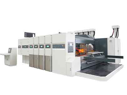 Máy in Flexo chuyển chân không, máy cắt rãnh