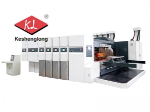 Máy in Flexo chuyển chân không, máy cắt rãnh
